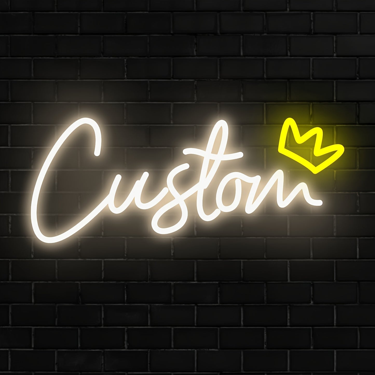 Personalized Dimmable LED Neon Sign Warm White 25.4cm 4letters