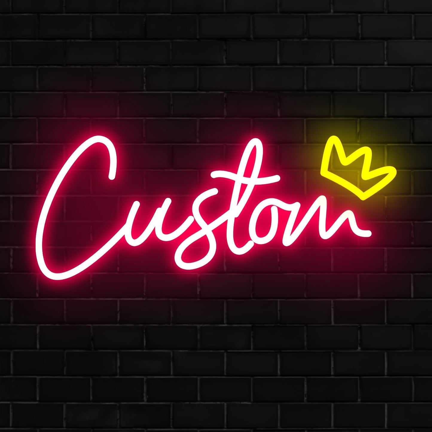 Personalized Dimmable LED Neon Sign Red 25.4cm 4letters