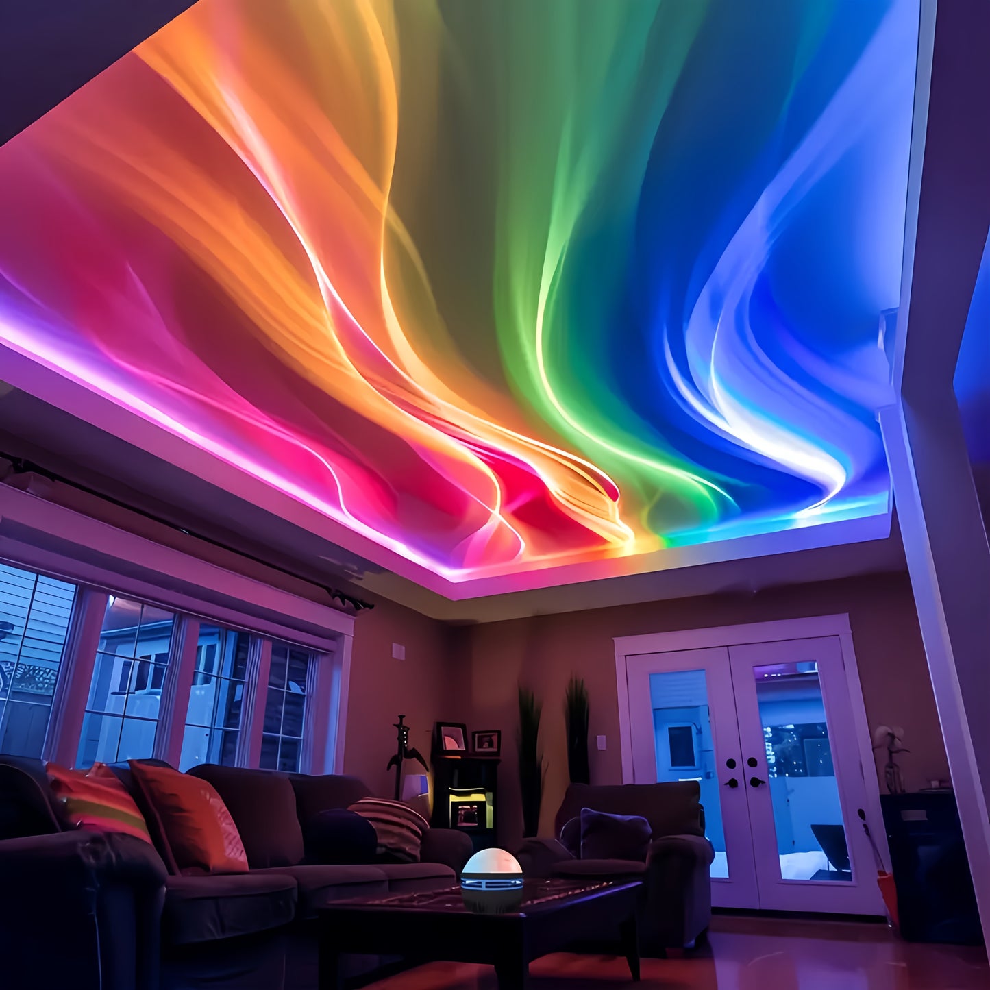 Rotary Northern Lights Desk Lamp