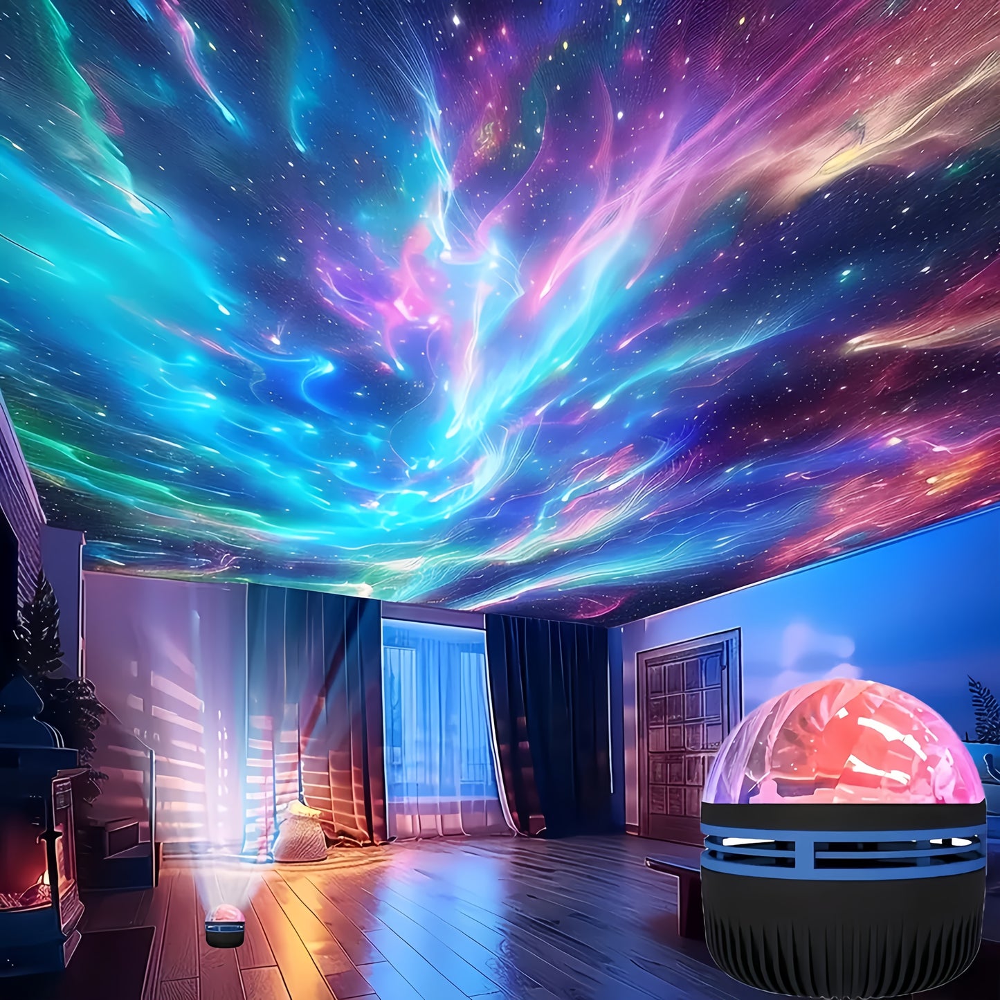 Rotary Northern Lights Desk Lamp