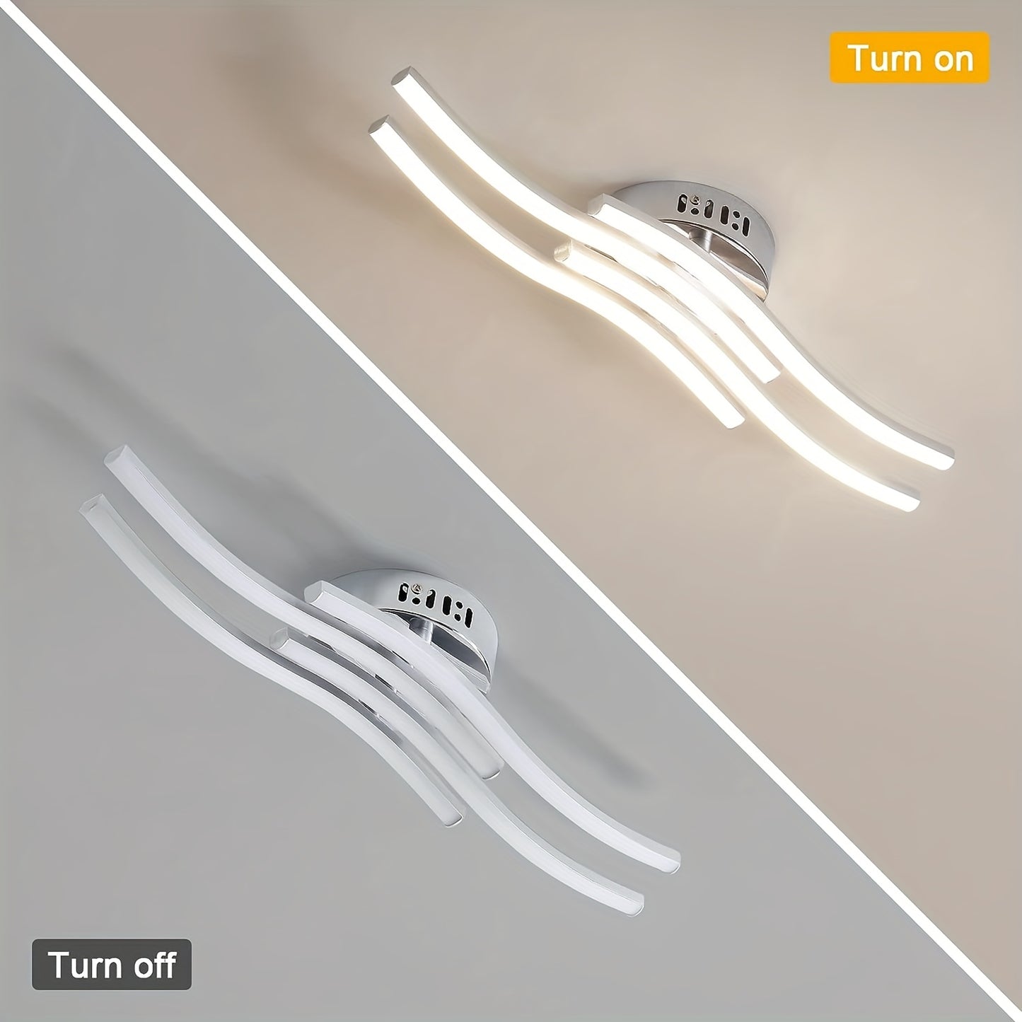 Modern Curved LED Ceiling Light