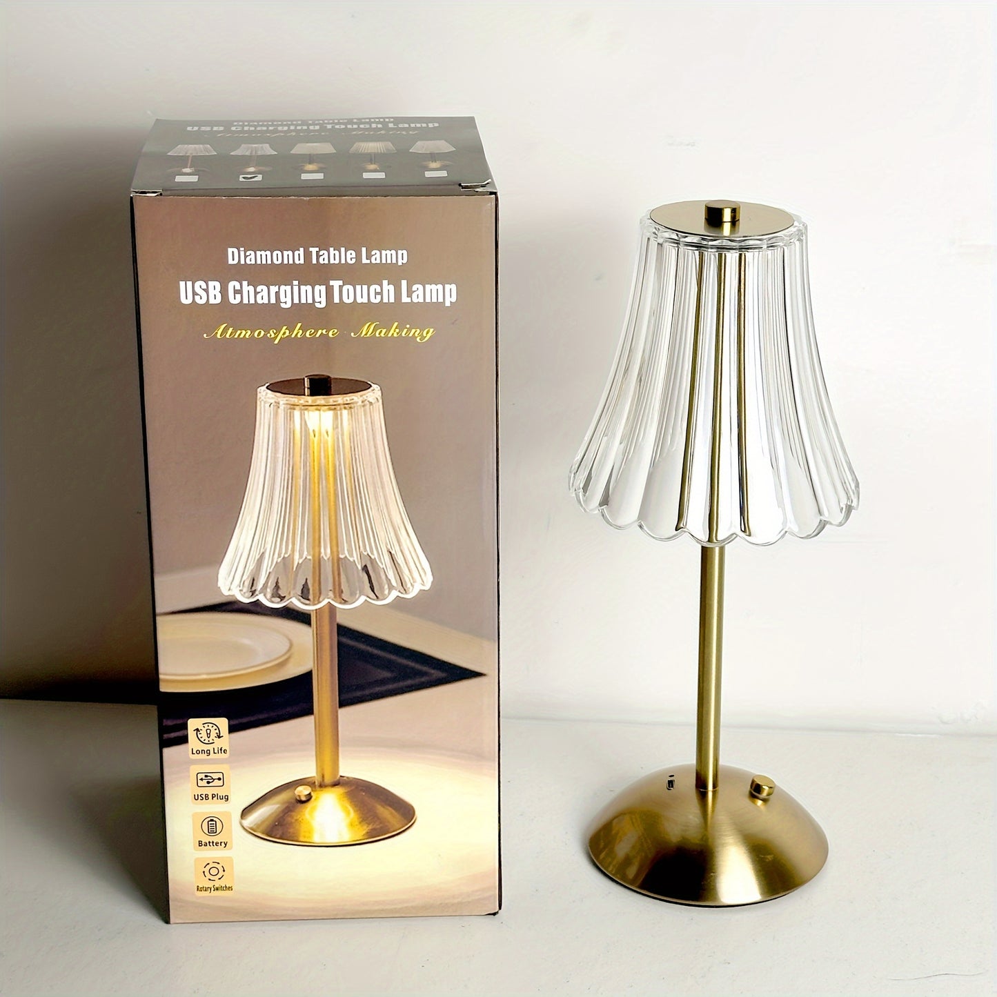 Contemporary Touch Control LED Crystal