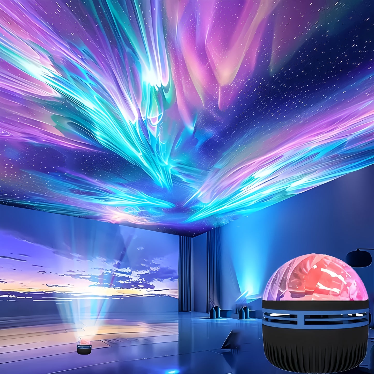 Rotary Northern Lights Desk Lamp
