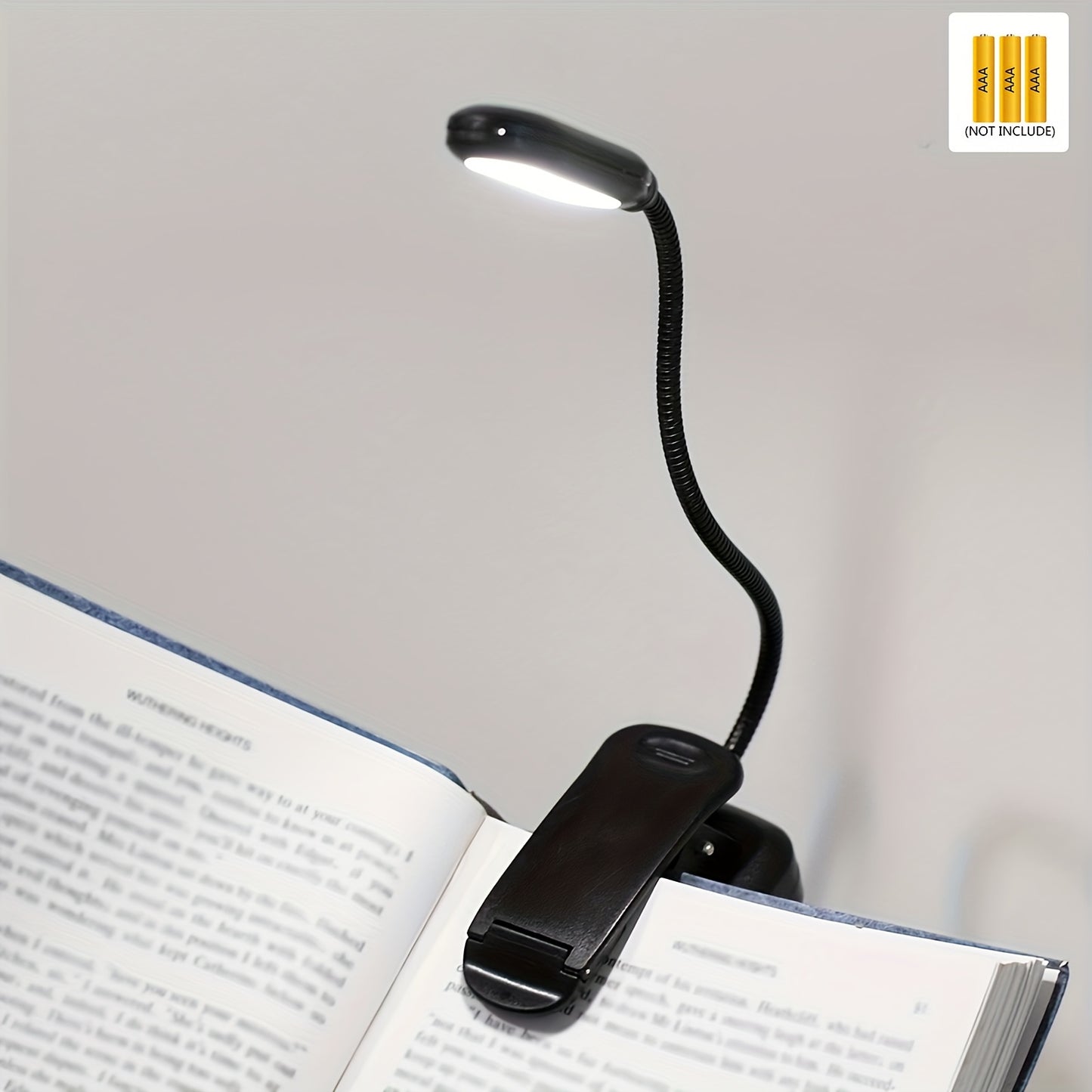 1pc Flexible Clip On Book