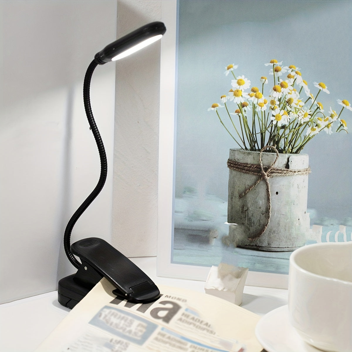 1pc Flexible Clip On Book