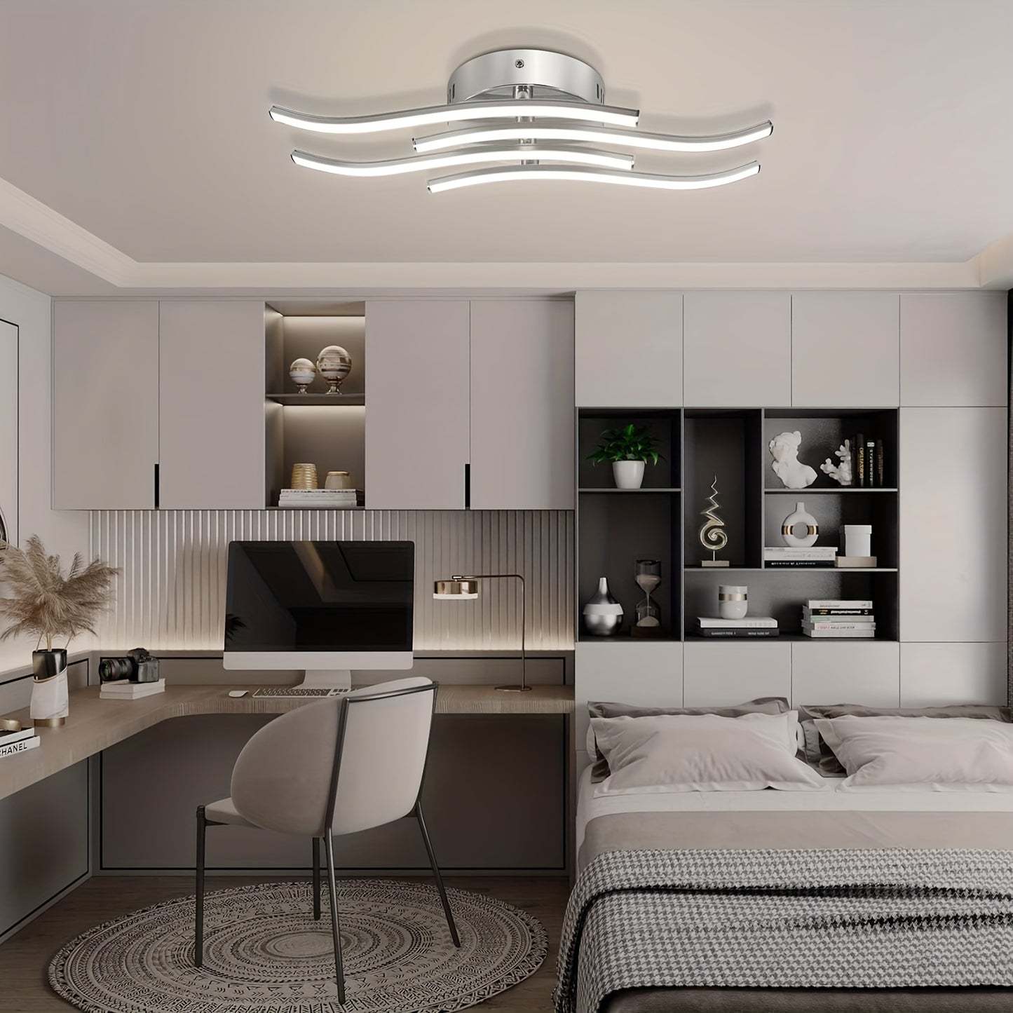 Modern Curved LED Ceiling Light