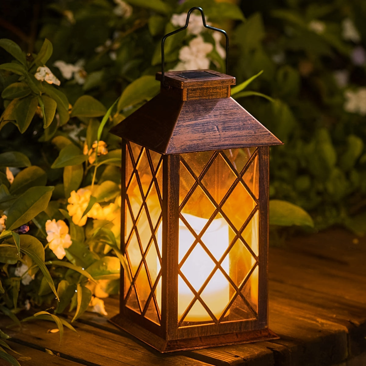 Solar Powered LED Hanging Lamp