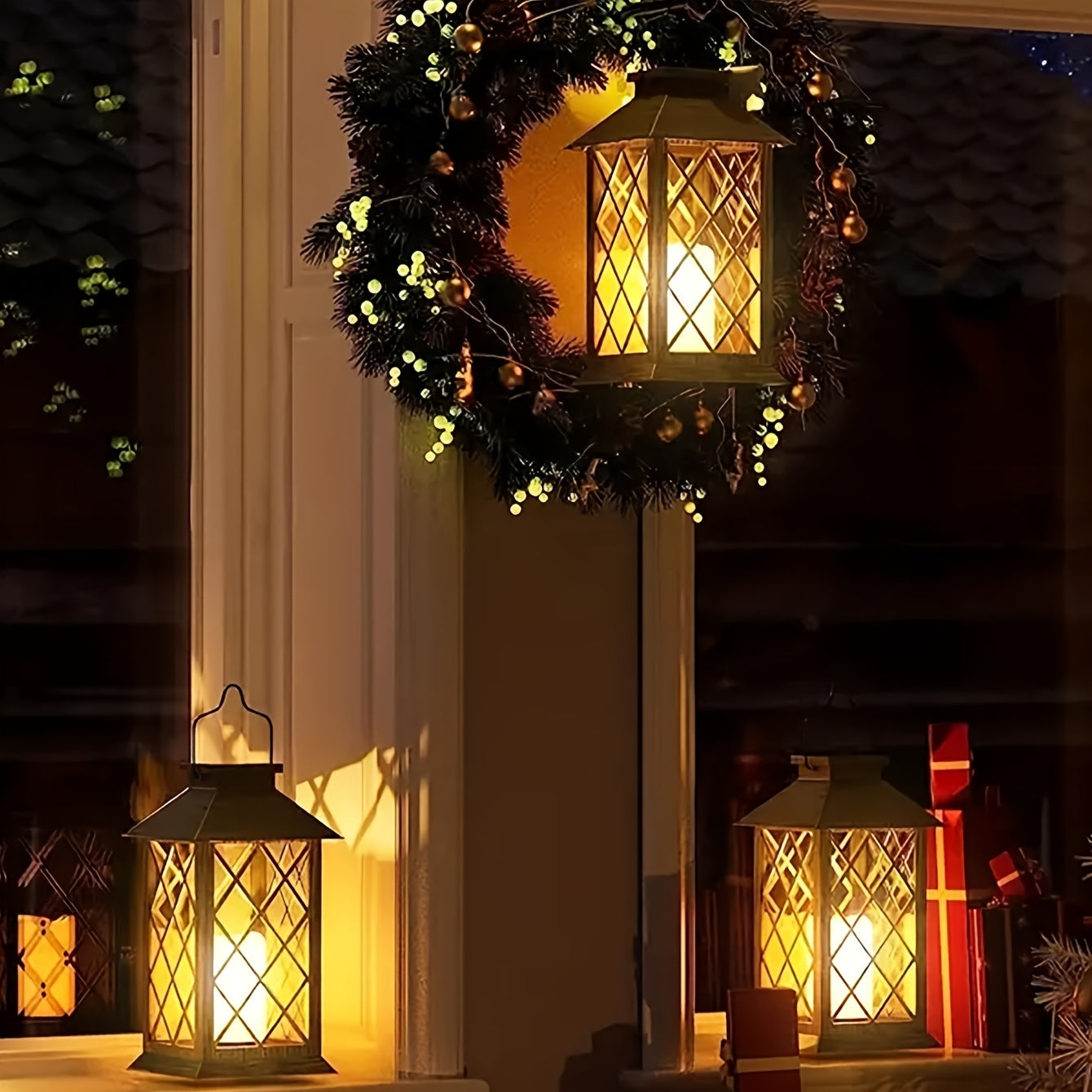 Solar Powered LED Hanging Lamp