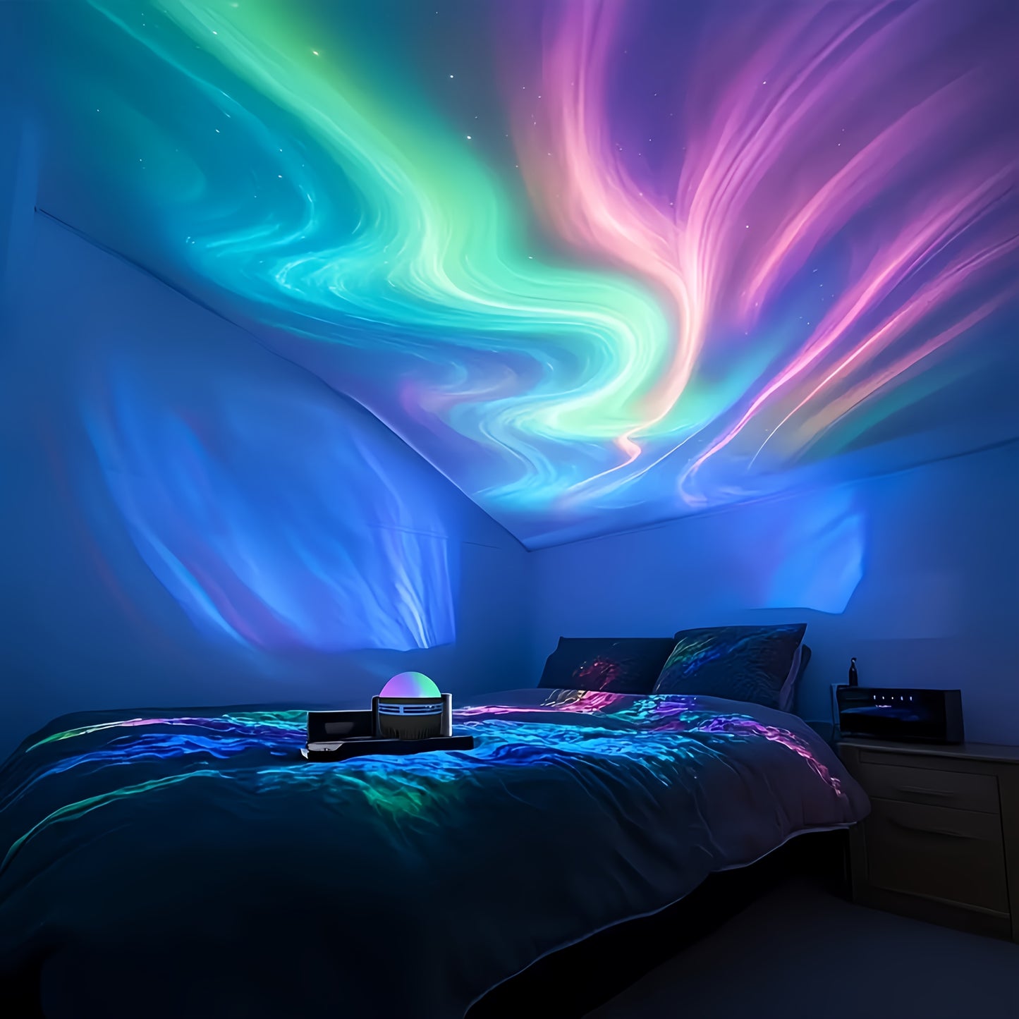 Rotary Northern Lights Desk Lamp