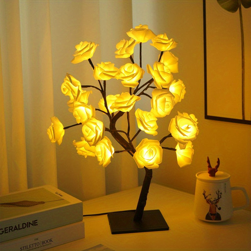 Shenzhi Tech USB Powered LED Yellow Rose