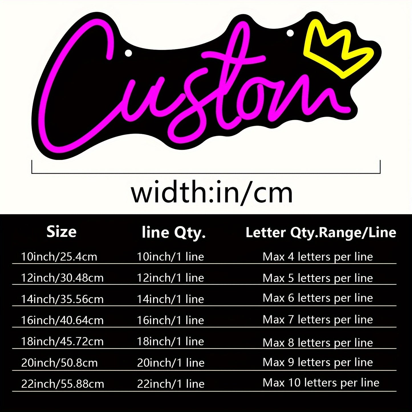 Personalized Dimmable LED Neon Sign