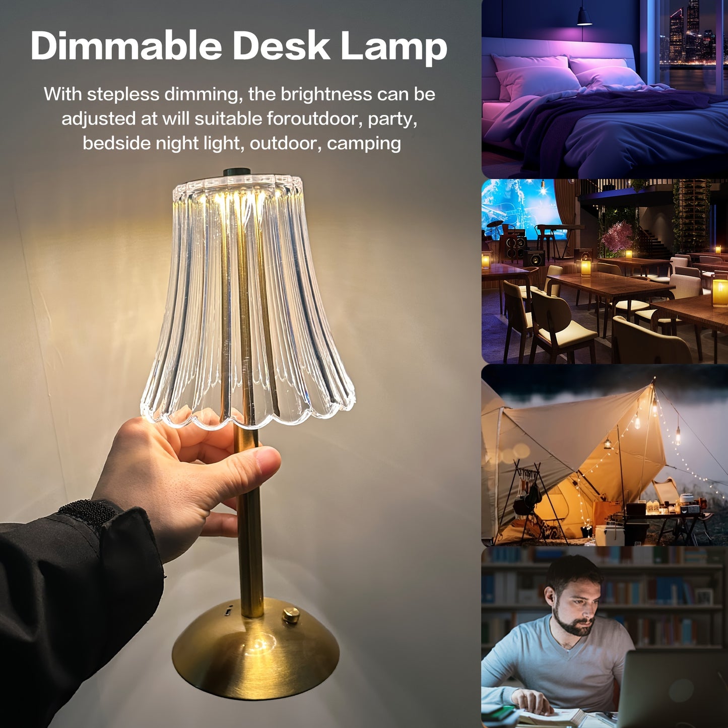 Contemporary Touch Control LED Crystal