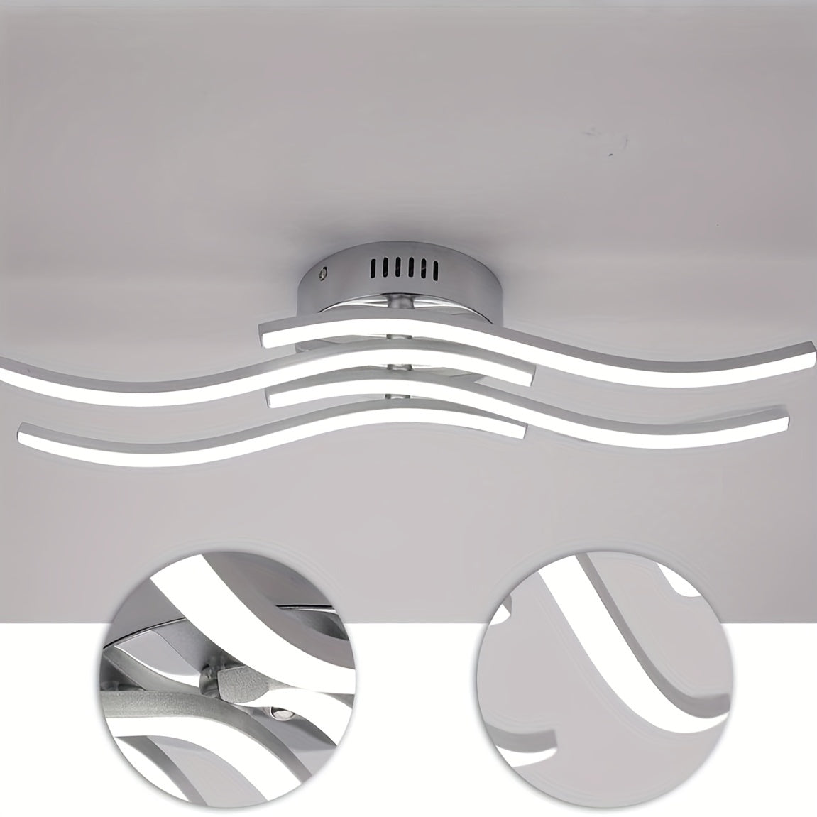 Modern Curved LED Ceiling Light