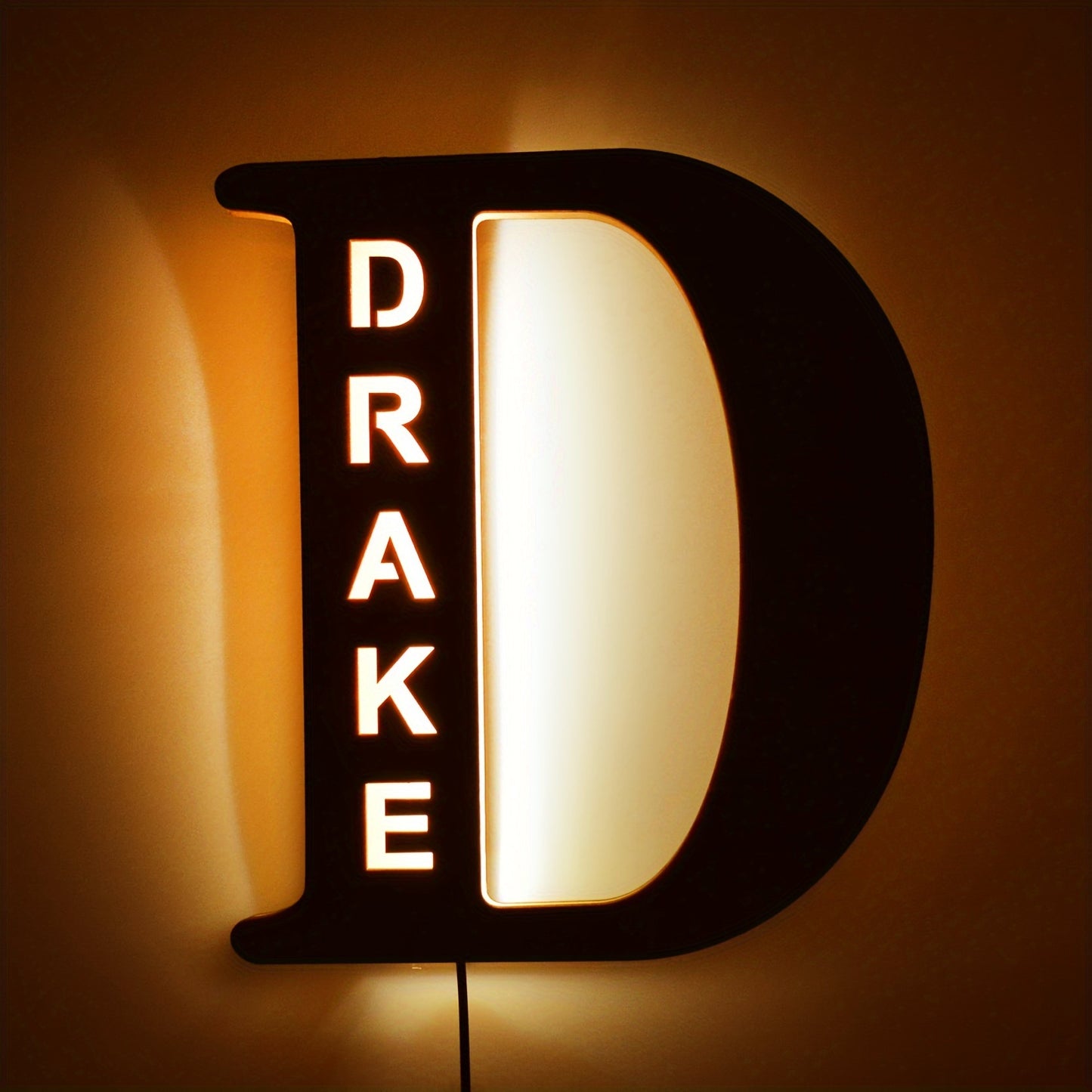 Personalized LED Letter Night Light D