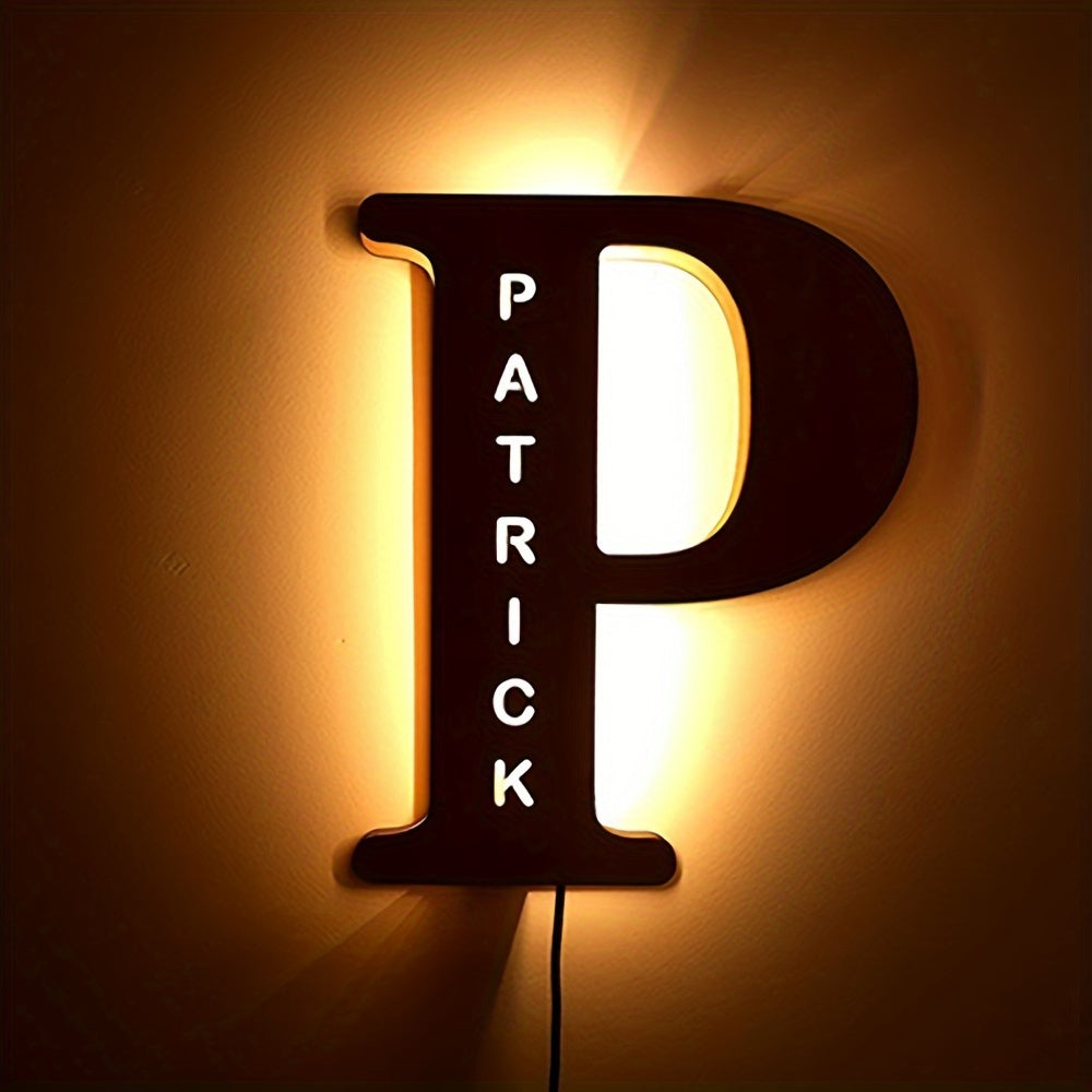 Personalized LED Letter Night Light P