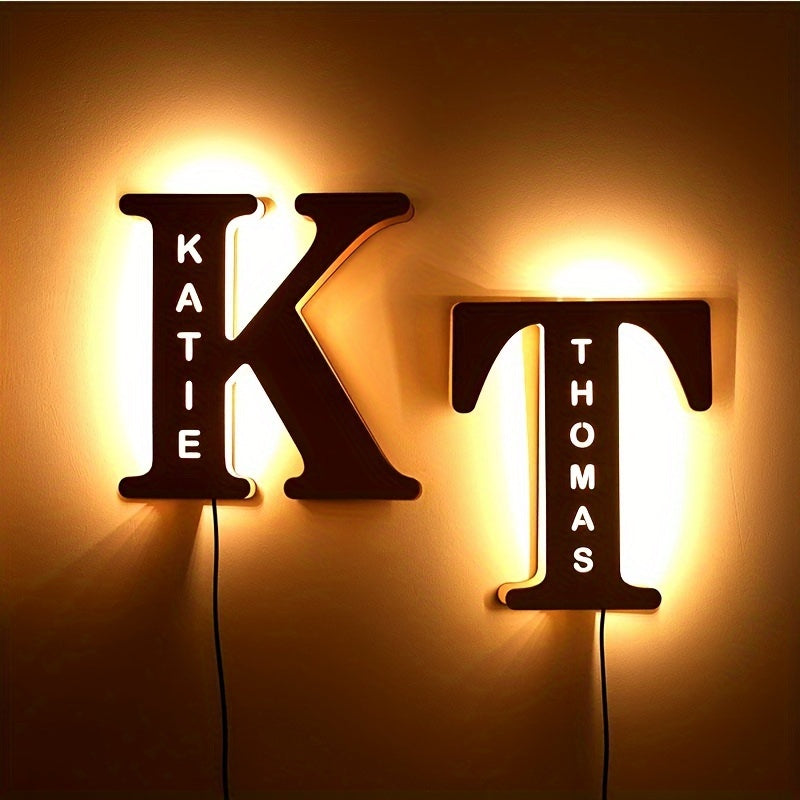 Personalized LED Letter Night Light