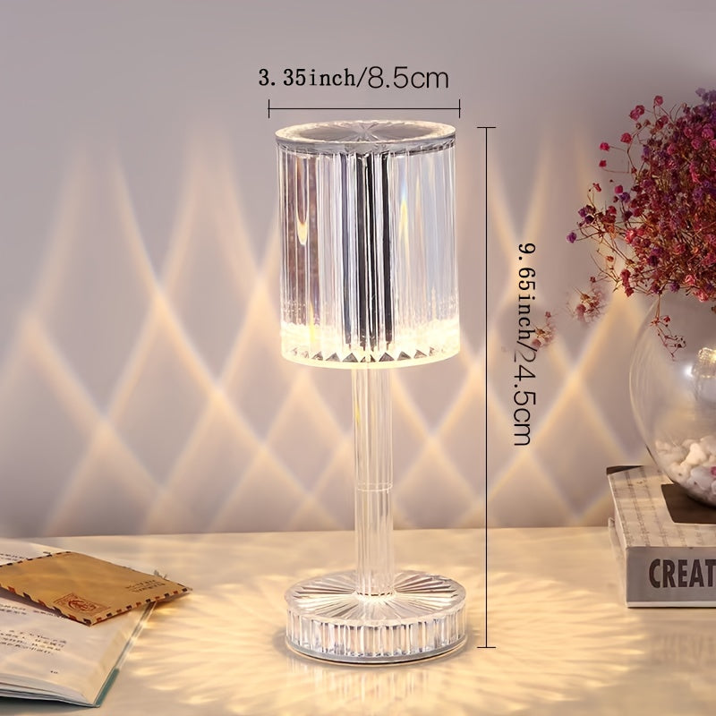 Stylish Crystal Touch Control Bedside