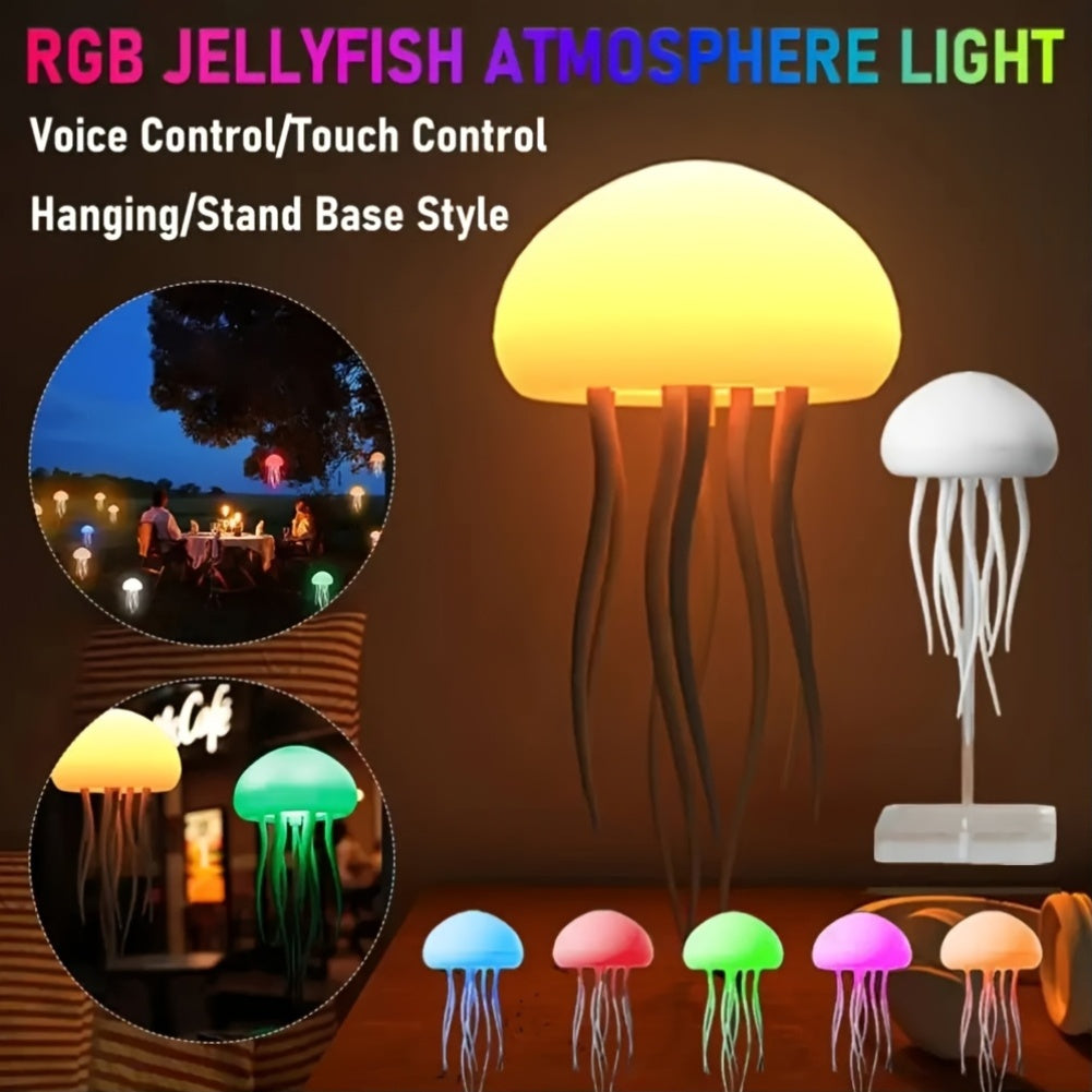 RGB Gradient Jellyfish Lamp Voice