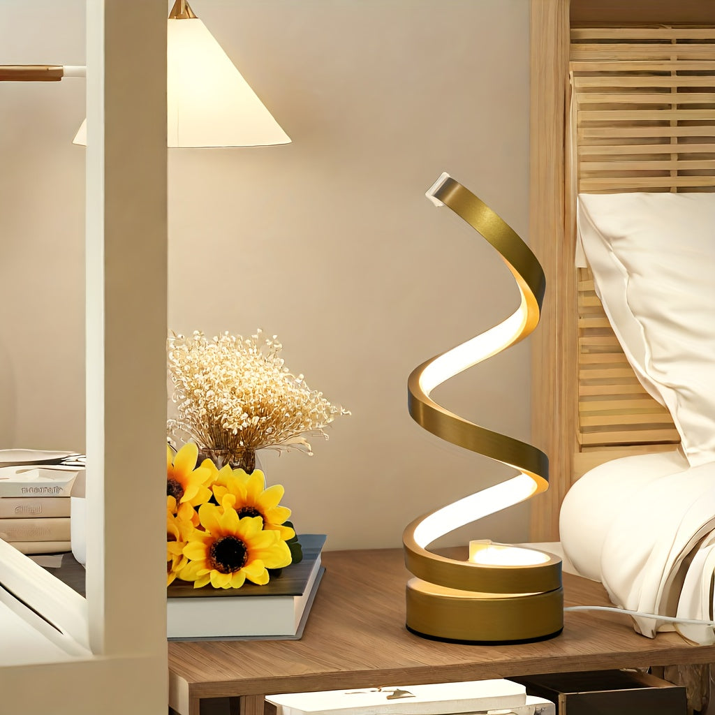 Spiral LED Desk Lamp Gooseneck