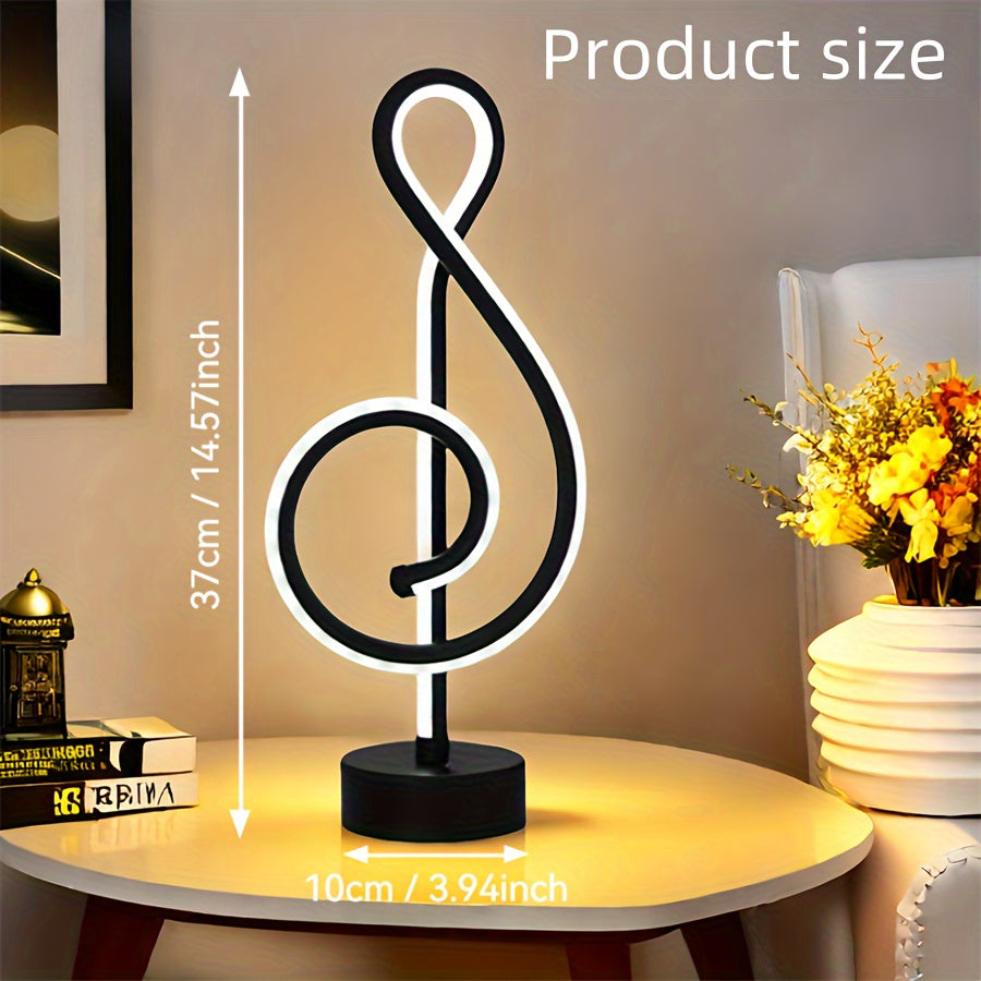 Sleek Black LED Desk Lamp