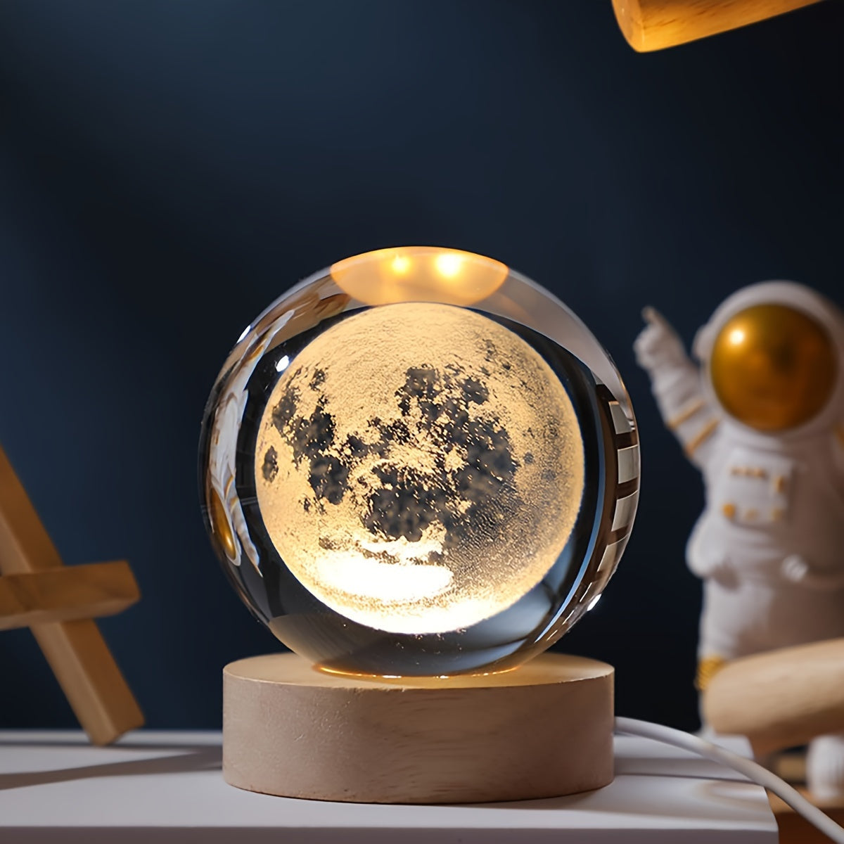 Galaxy Inspired 3D Laser Engraved
