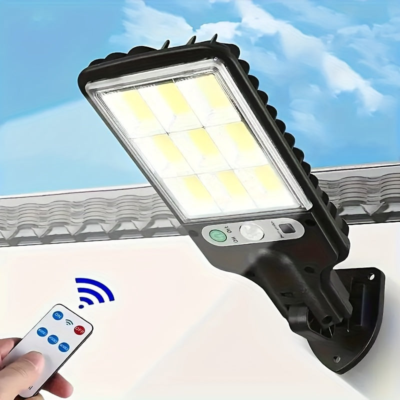 1pc Solar Street Light Outdoor Black