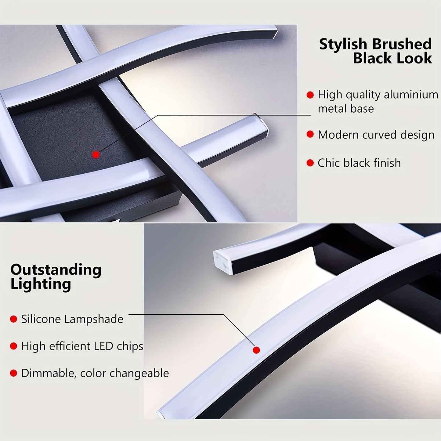 HIMGOR Contemporary LED Ceiling Light
