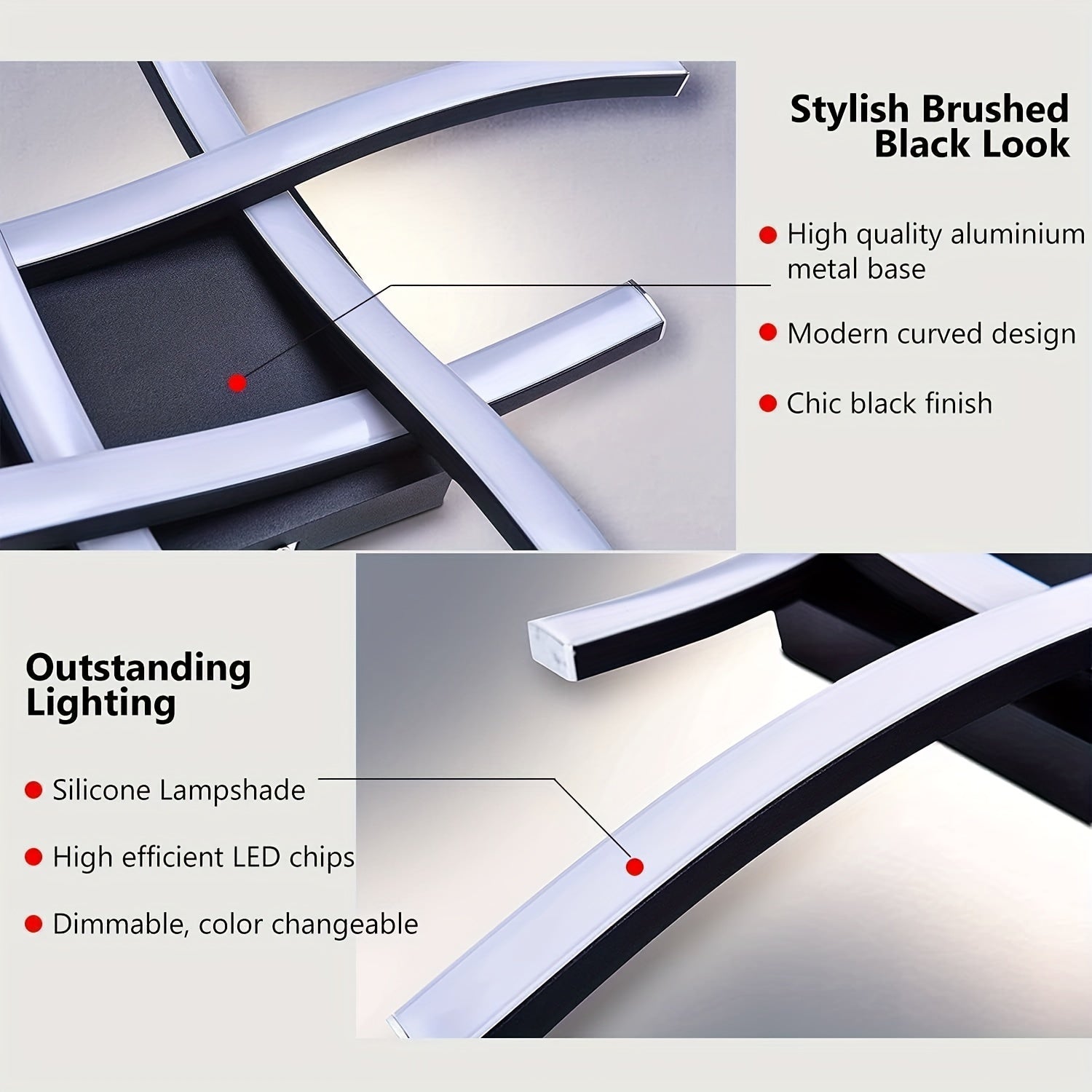 HIMGOR Contemporary LED Ceiling Light