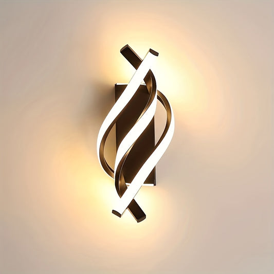 Contemporary LED Wall Sconce Curved