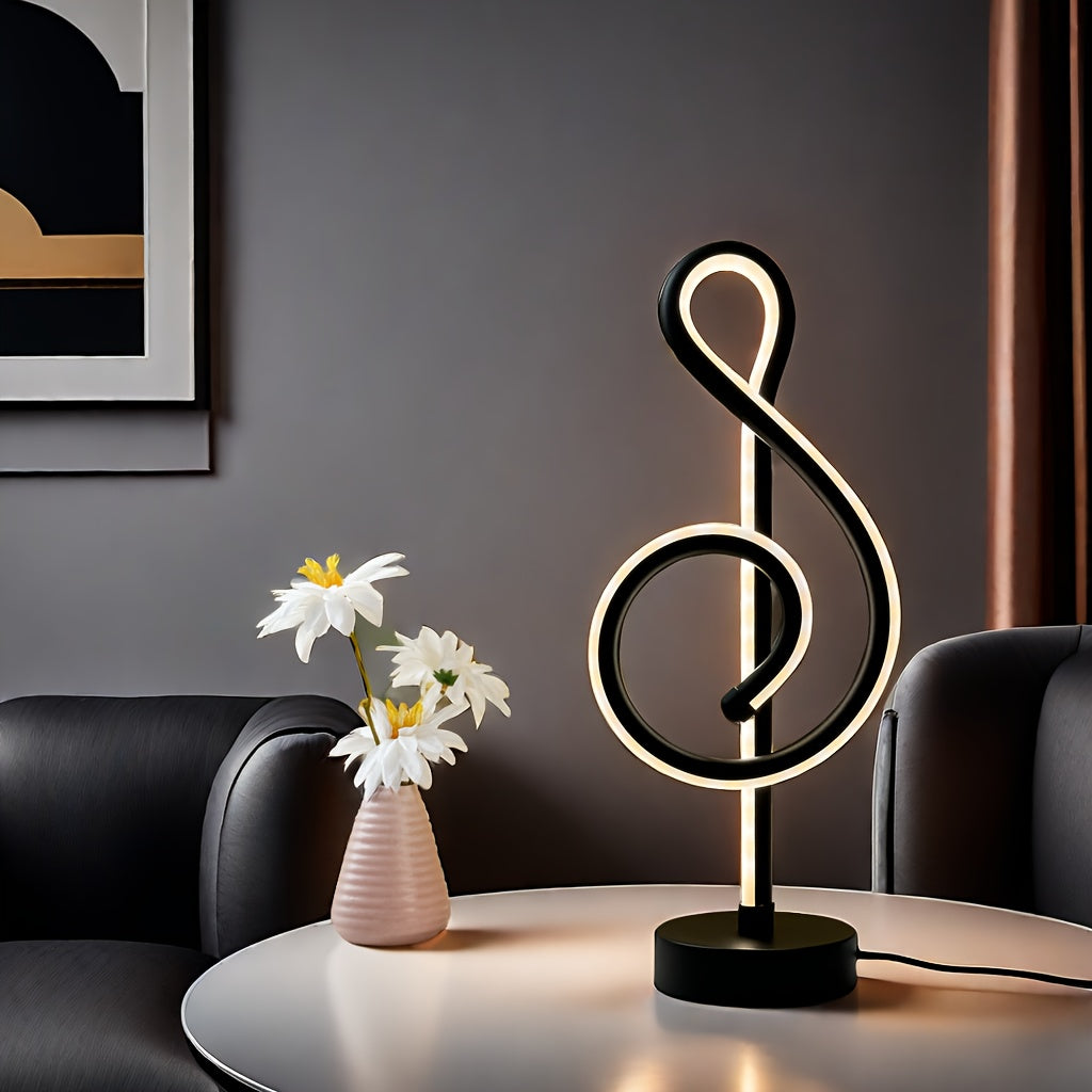Sleek Black LED Desk Lamp