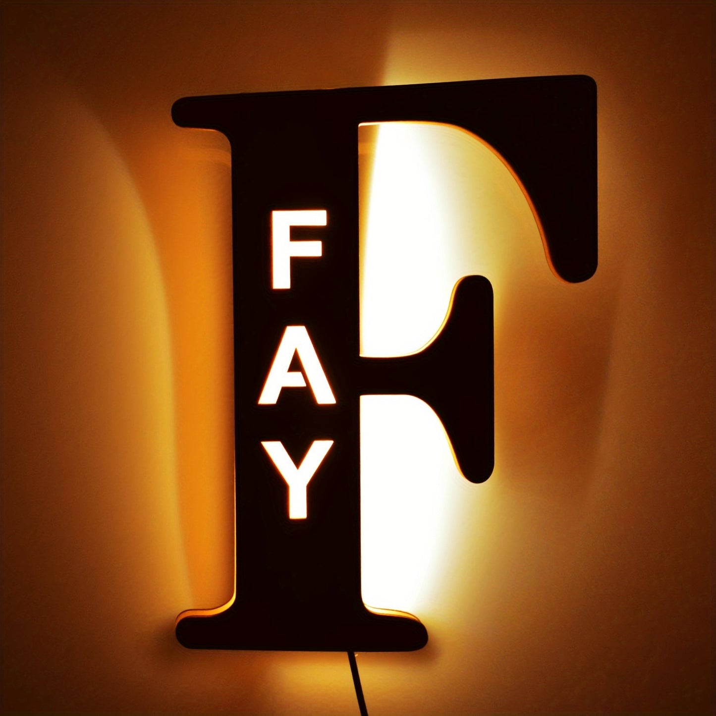 Personalized LED Letter Night Light F
