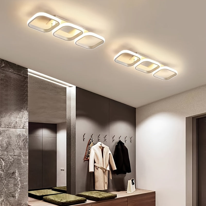 Contemporary Triangular LED Ceiling Light White