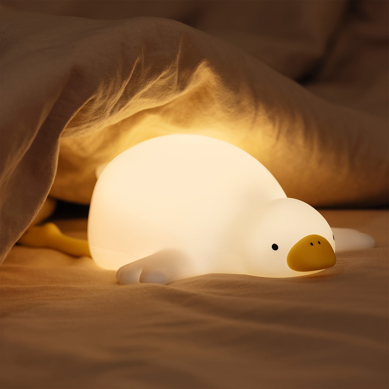 Adorable White Goose Night Light
