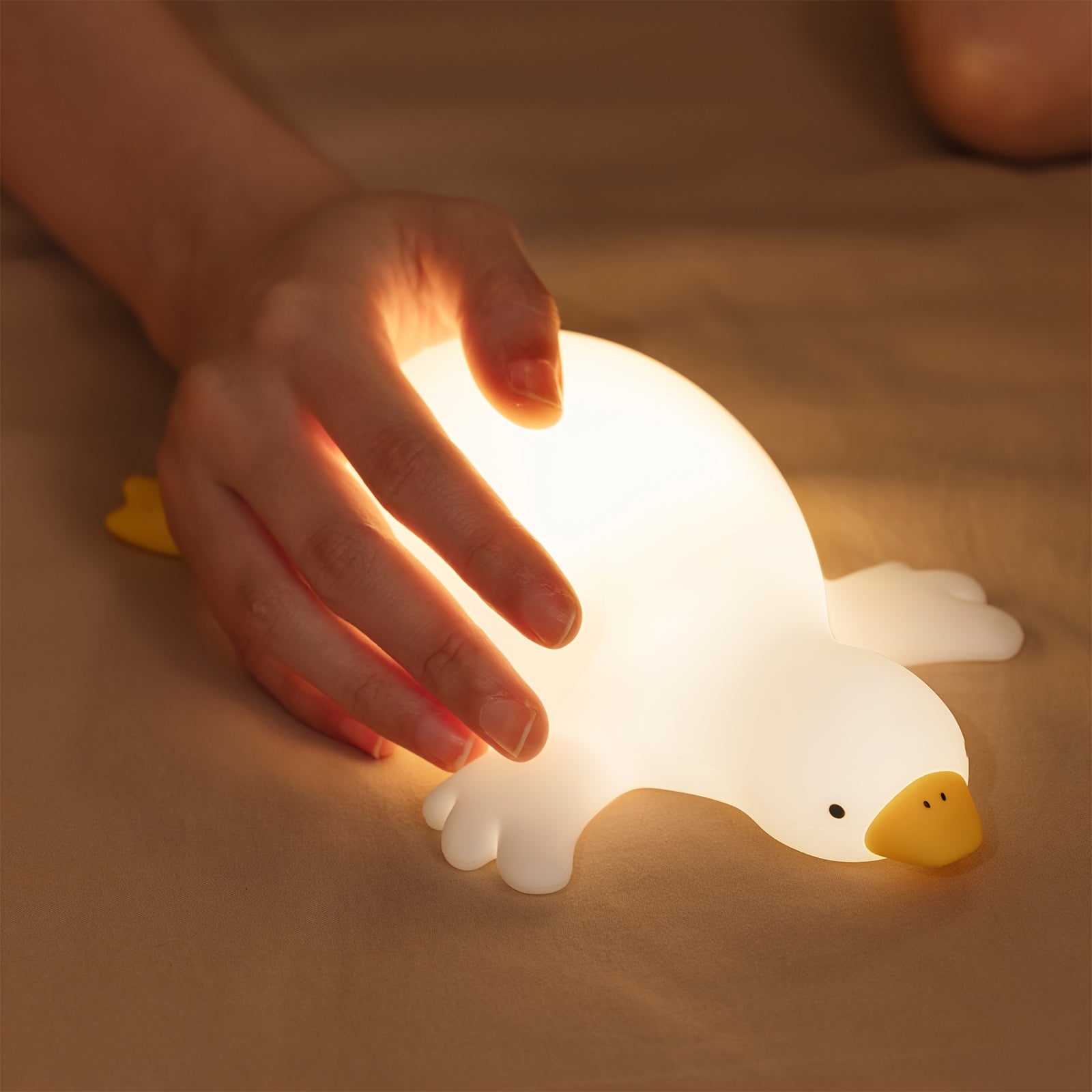 Adorable White Goose Night Light