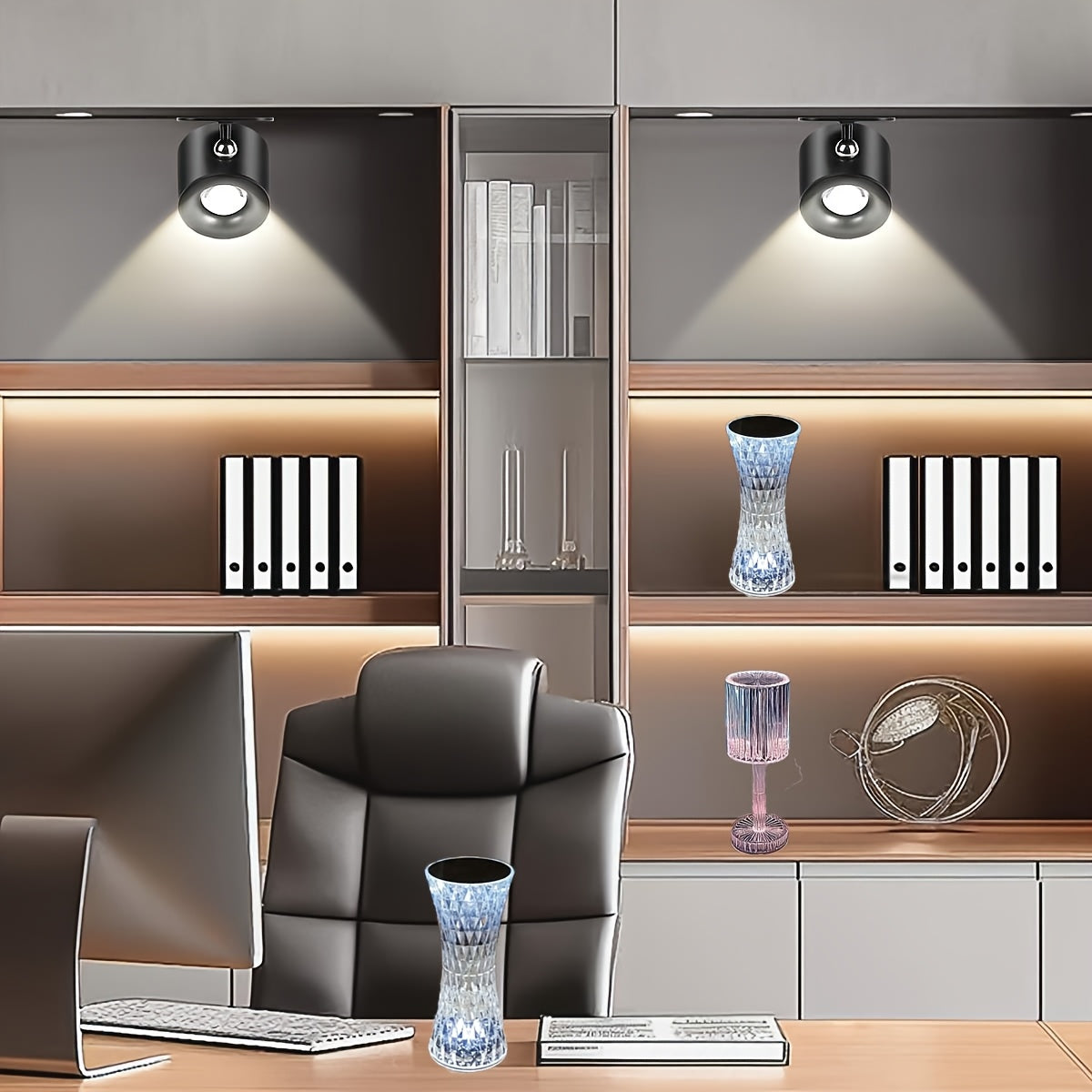 Stylish Crystal Touch Control Bedside
