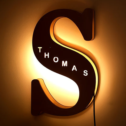 Personalized LED Letter Night Light S