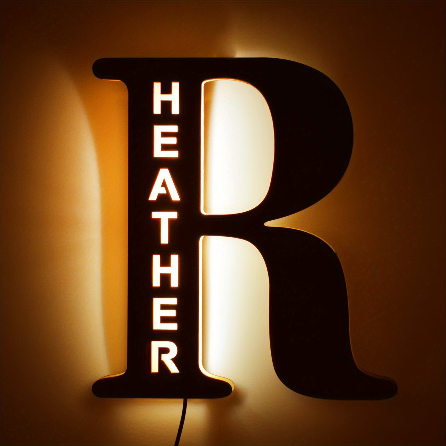 Personalized LED Letter Night Light R