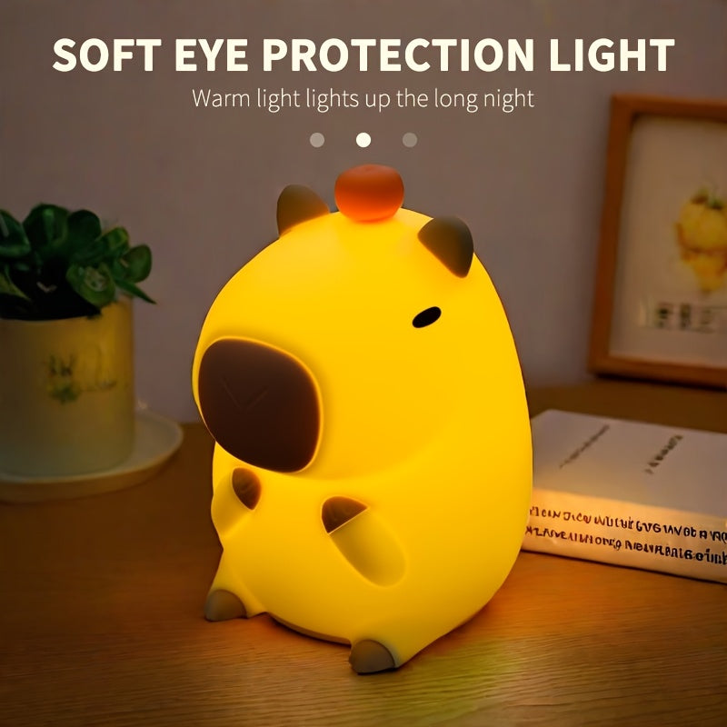 Charming Modern Capybara Night Light
