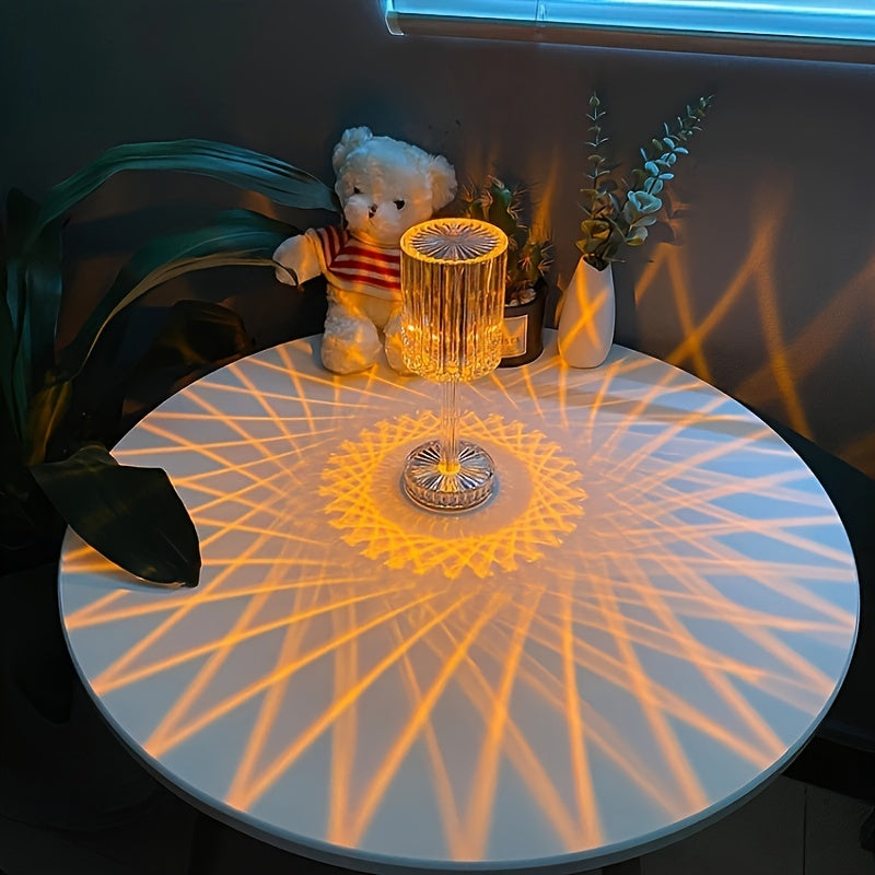 Stylish Crystal Touch Control Bedside