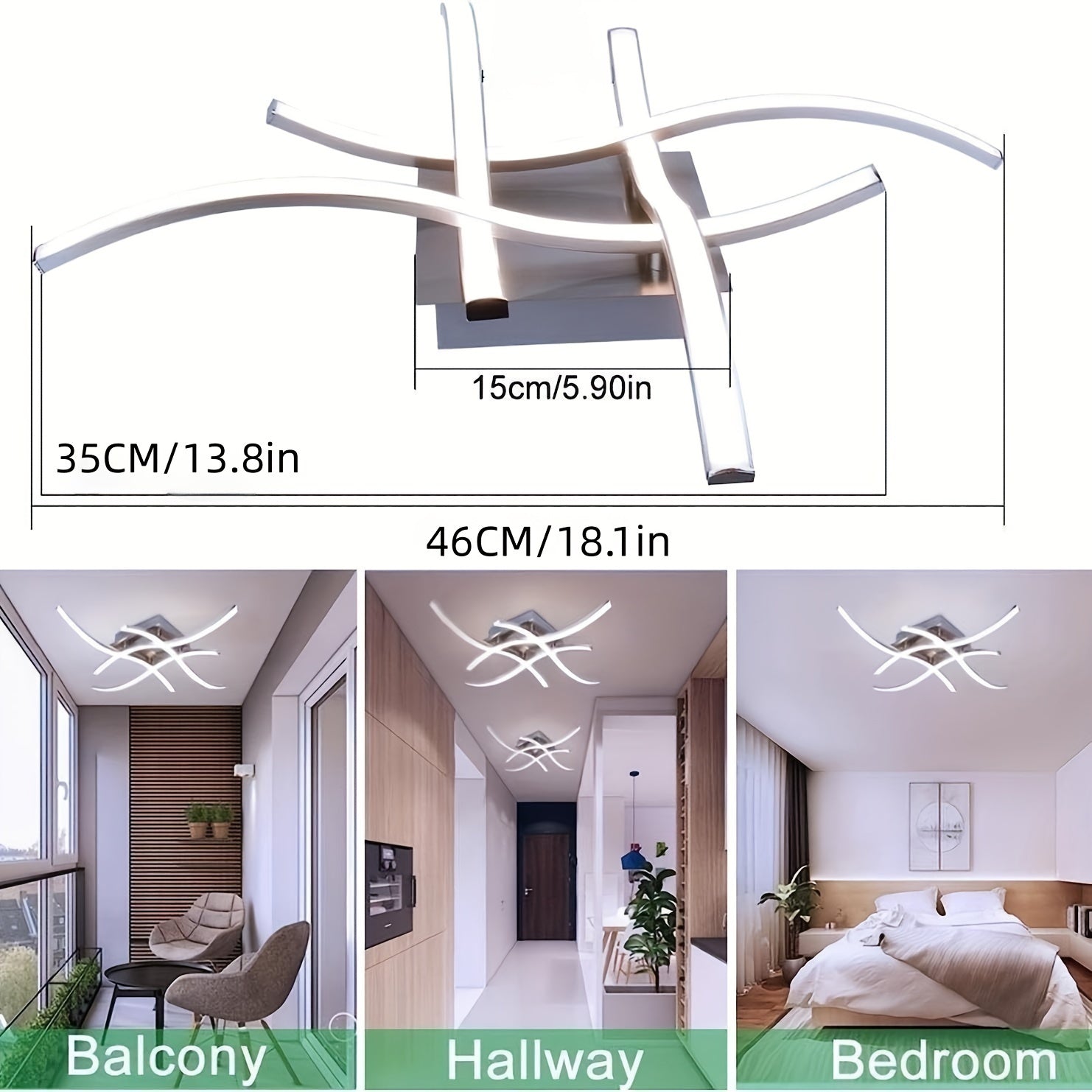 HIMGOR Contemporary LED Ceiling Light