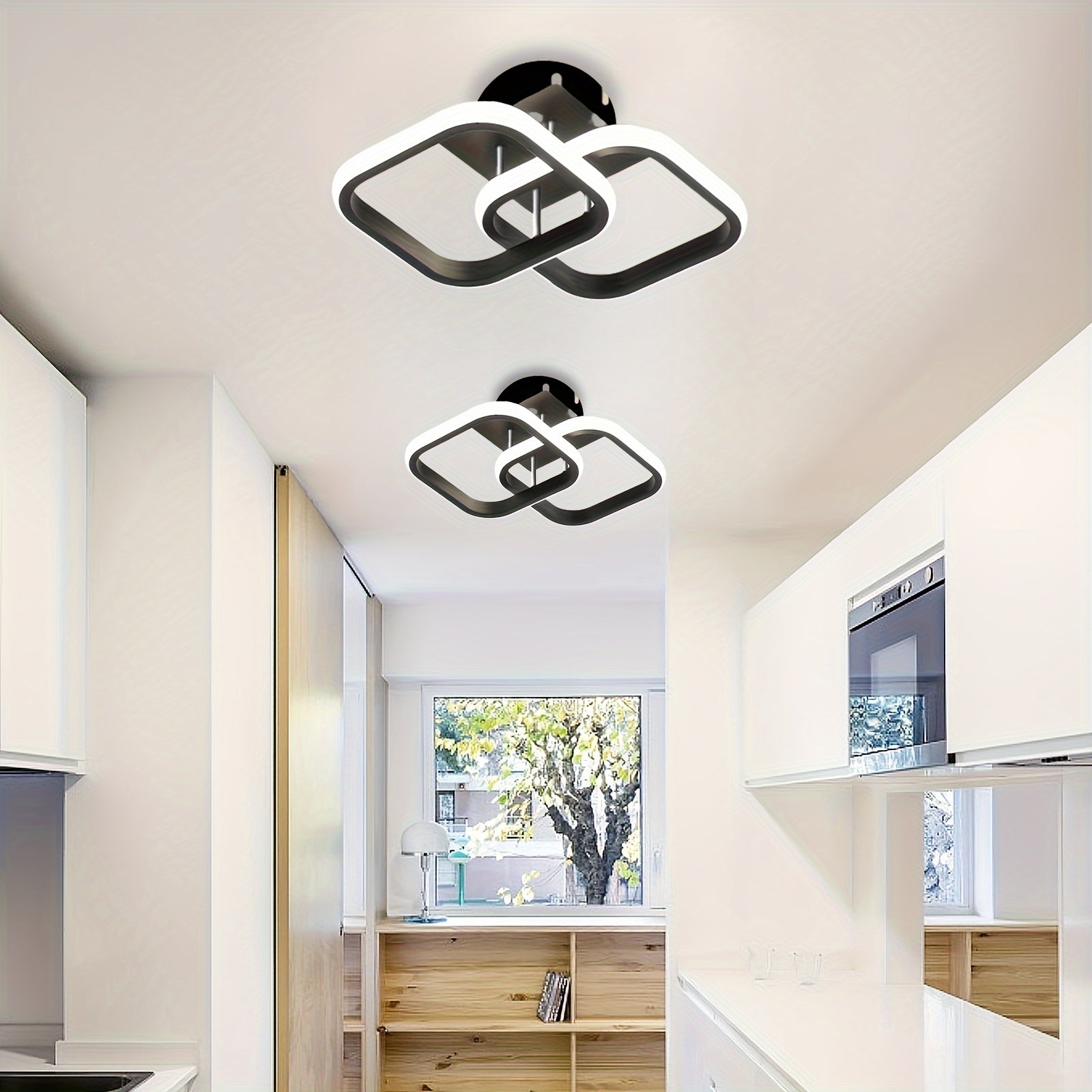 Contemporary Adjustable Square LED Ceiling