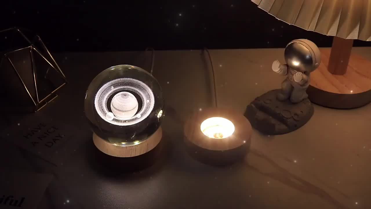 Galaxy Inspired 3D Laser Engraved