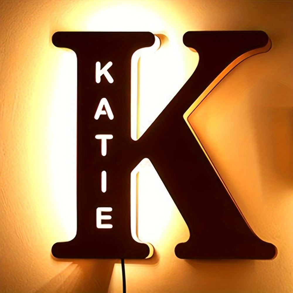 Personalized LED Letter Night Light K