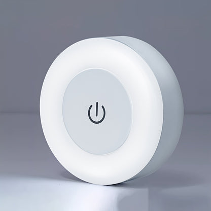 Contemporary LED Touch Night Light White