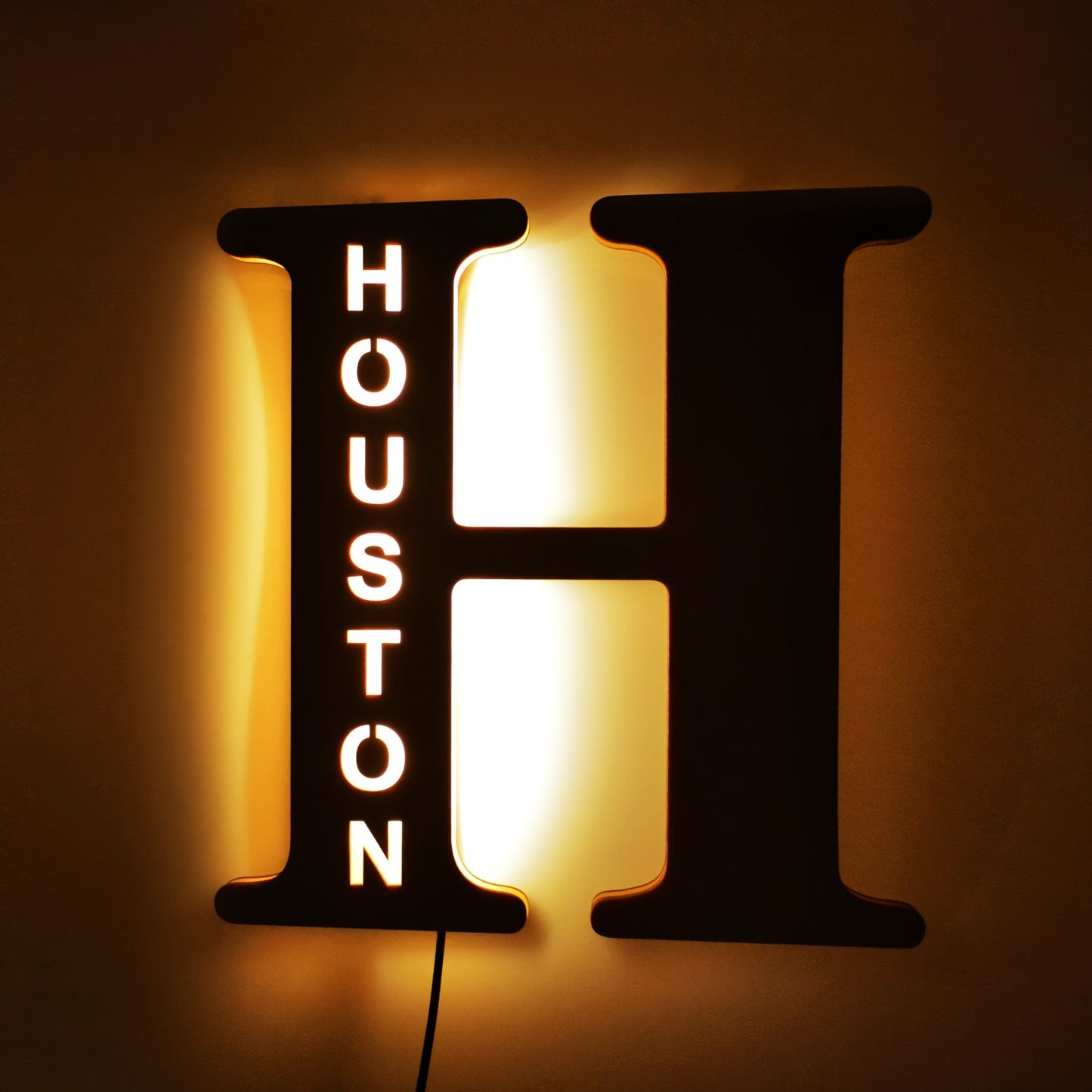 Personalized LED Letter Night Light H