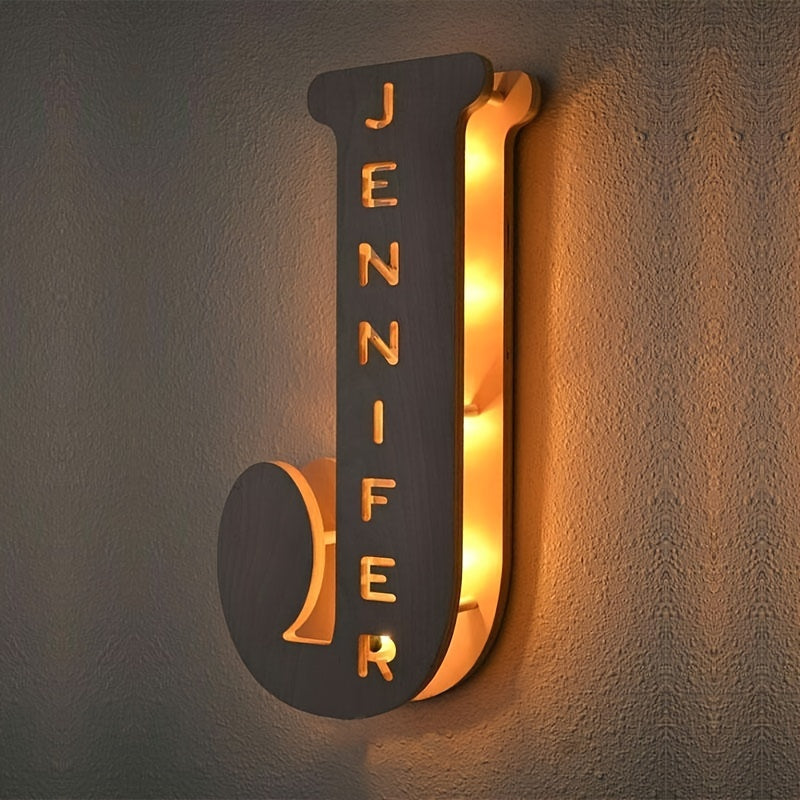 Personalized LED Letter Night Light