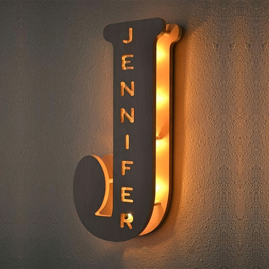 Personalized LED Letter Night Light
