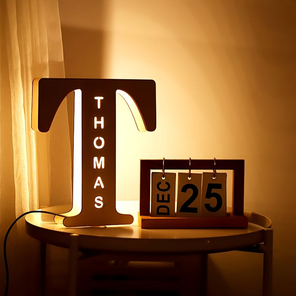 Personalized LED Letter Night Light