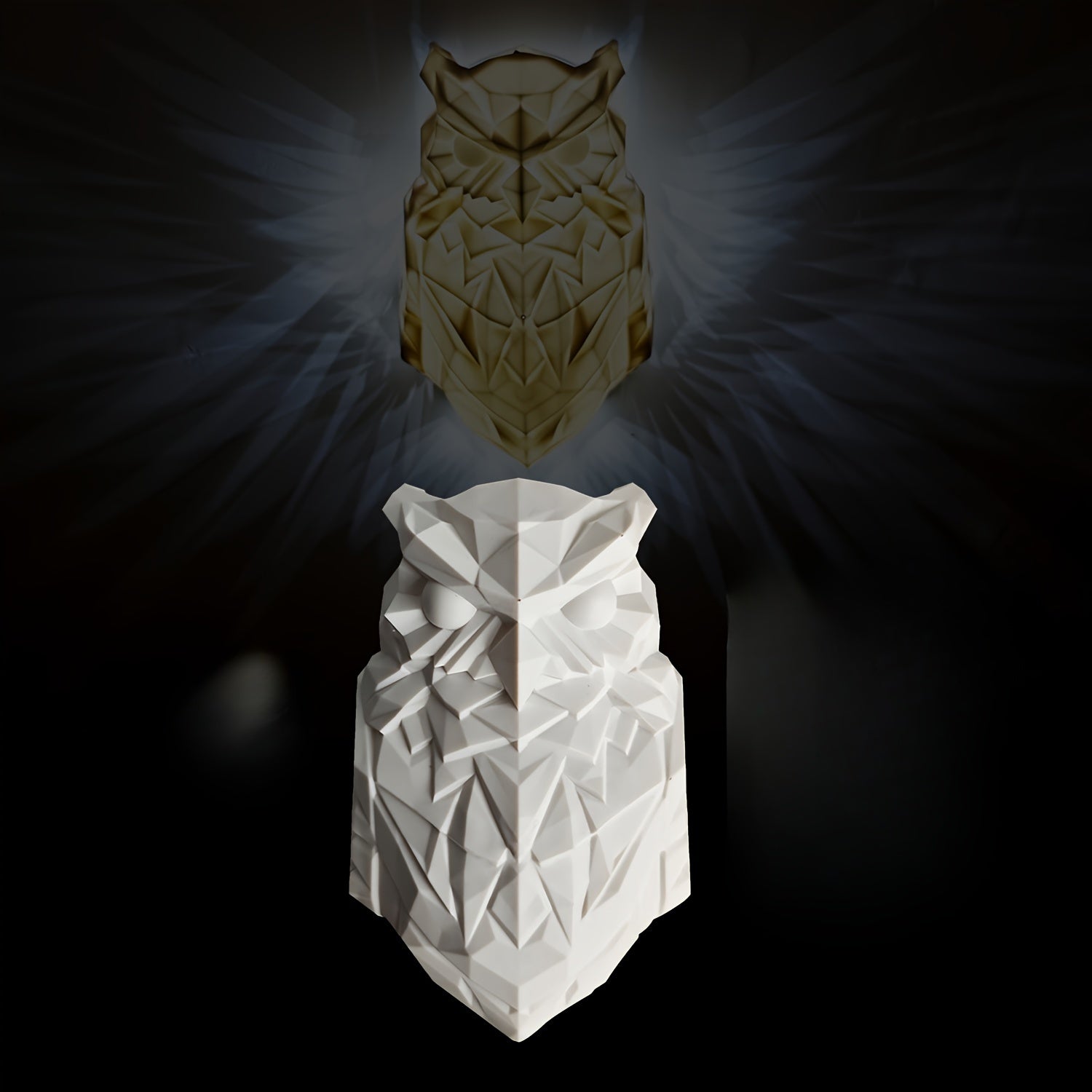 Battery Operated 3D Owl LED White Owl Battery Model