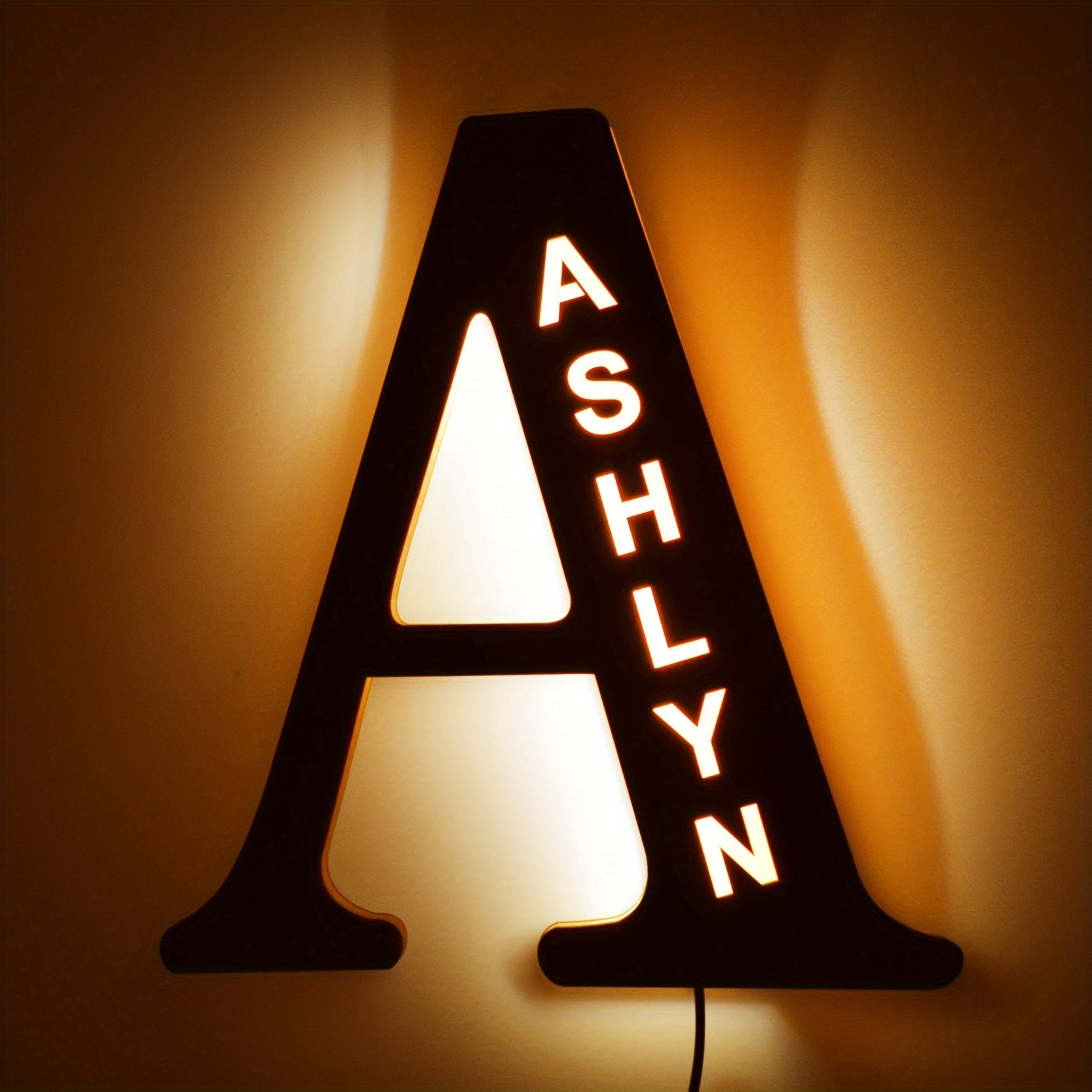 Personalized LED Letter Night Light A